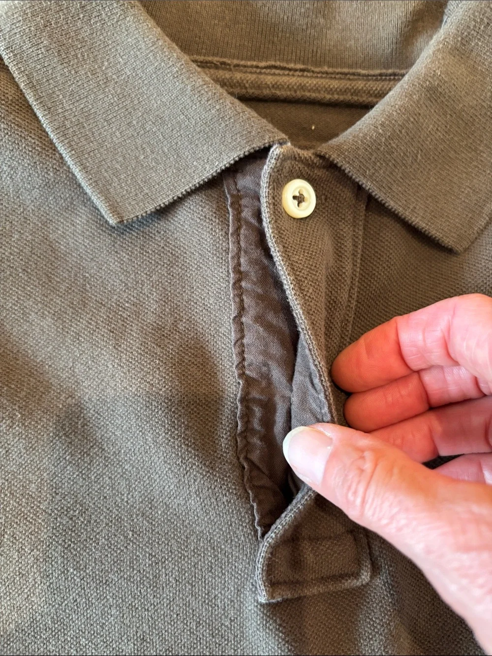 J.Crew Men's Brown Vintage Polo
